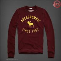 heren abercrombie and fitch since 1892 moose logo crewneck dieprode geel Original Goedkope 0ejc3415